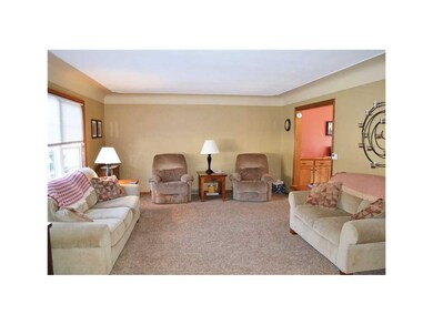 Living Room. Plaster walls and cove ceilings