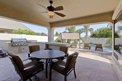 Covered Patio with Built in BBQ