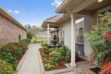 Welcome your guests through the side courtyard.