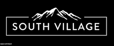 South Village White on Black Logo