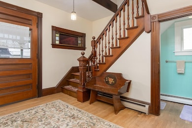 Front foyer, classic woodwork