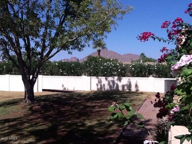 view of Camelback from greenbelt/patio
