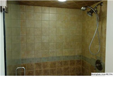 separate shower in the master bath