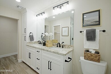 Master bath double sinks