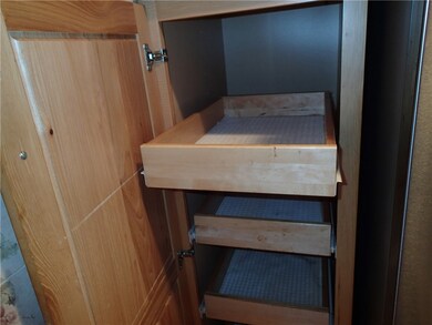 Kitchen pantry with pull out drawers!