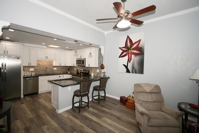 LIVING ROOM IS OPEN TO KITCHEN