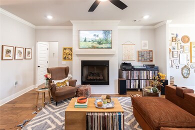 Shiplap Fireplace w/ Gas Logs