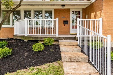 Oversized front porch!