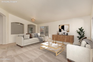 living room staged