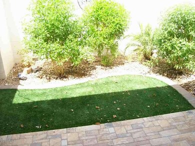courtyard with artificial turf
