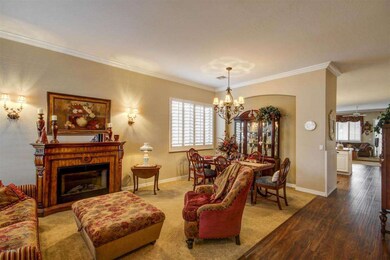 Living Room With View of Kitchen