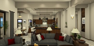 Living Room views to Kitchen