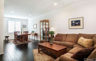 Living room and dining area.