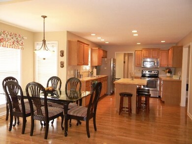 Breakfast nook kitchen area with lots of light.