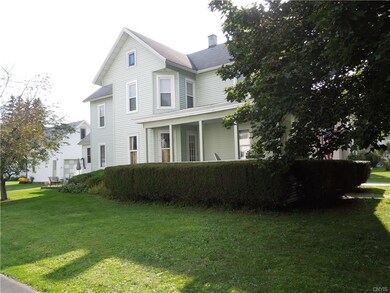 Side looking onto porch
