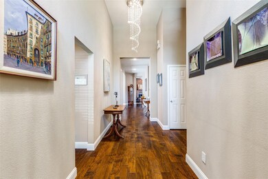 Stunning light fixtures in the entry hall...this i