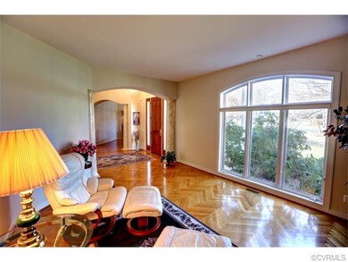 View from the formal living room looking into foye