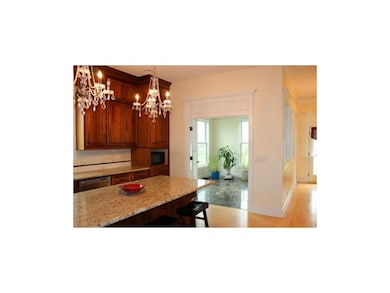 View of SunRoom from Kitchen. Fantastic Black & Wh