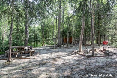 Back yard is pvt park on a creek w/shed