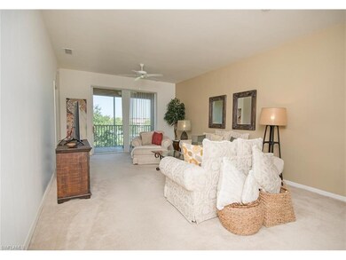 View of living room from front hallway, looking ou