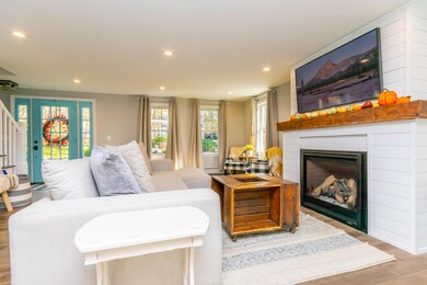 Living room with gas fireplace