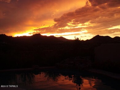 Sunset reflected in pool 2