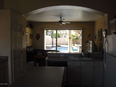 Looking from Kitchen to Great Room