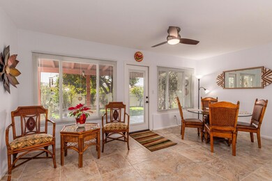 Bonus room overlooking patio
