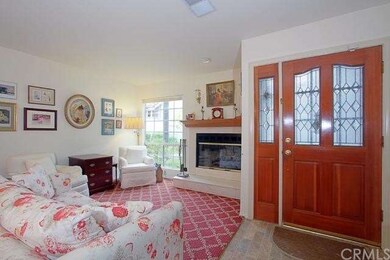 Living room with fireplace