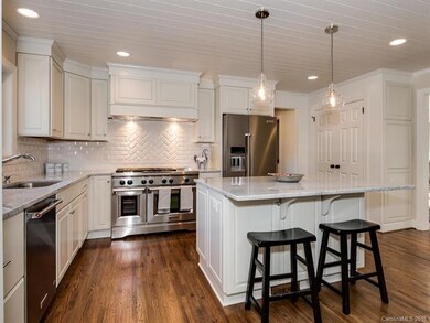 Custom cabinetry on both sides of the wrap around 