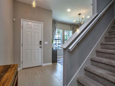 Looking back at the front door