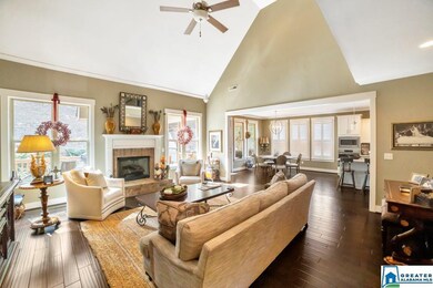Large Great Room with vaulted ceilings