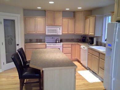 kitchen with pantry & island
