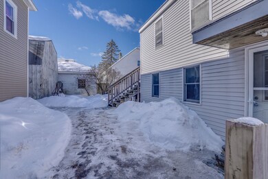 Head to the back yard and one of the 2 entrances to the 2nd floor unit