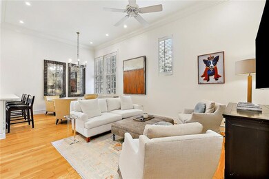 View of the living and dining or sitting area from