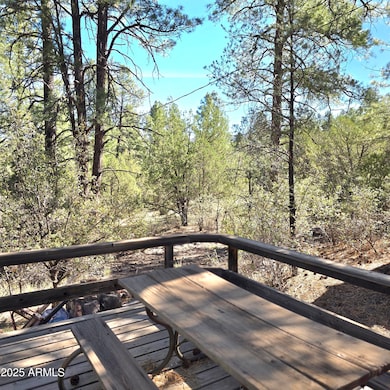 Porch Picnic Table View of 2 Acres