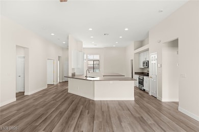 View of the kitchen from the great room