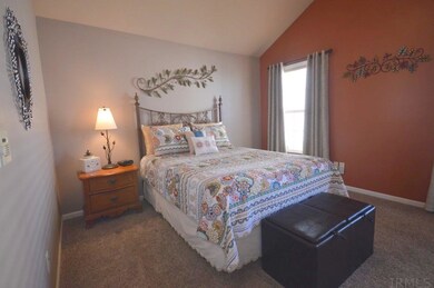 Master En suite with cathedral ceilings.