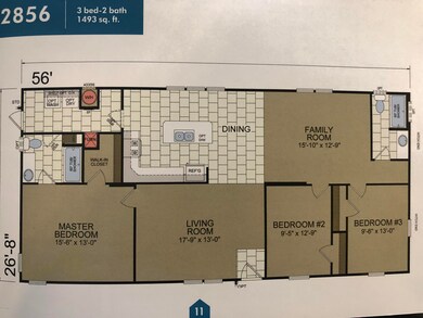 1493 sf floor plan