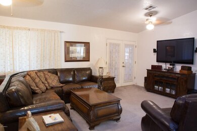 Great Room With Double French Doors
