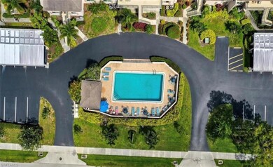 Aerial view of the pool