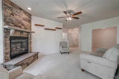 Living Room showing the gorgeous Fireplace and the