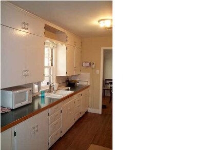 Kitchen has lots of counter space and cabinets and
