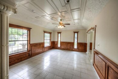 Vaulted Ceiling in the Formal Living Room to the left of the Foyer.