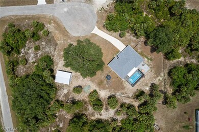 Almost acre land aerial view