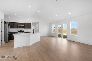 Ample kitchen/living/dining space