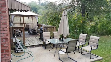 Enjoy outdoor entertaining on the patio and deck t