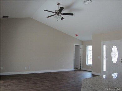 View of living room from kitchen