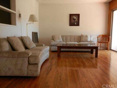 Living room with original hardwood floors 