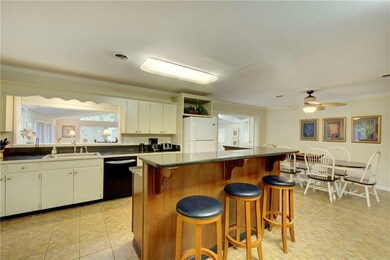 Kitchen Island with Raised Bar